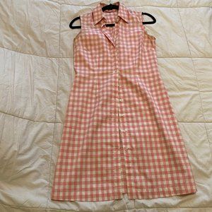 Pink and white checkered Vineyard Vines dress